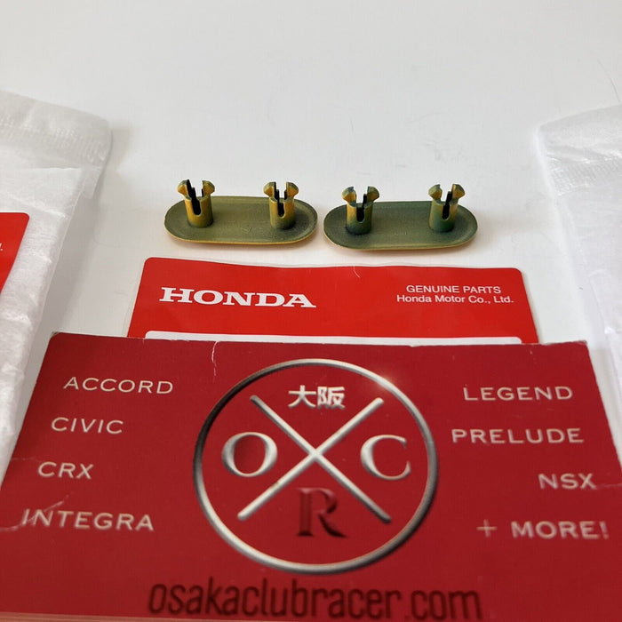 OEM Honda 00-09 S2000 Front License Plate Mounting Hole Plugs Caps Rio Yellow P