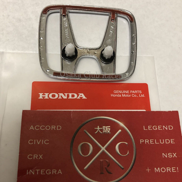 New OEM 97-01 Honda Prelude Front Emblem Hood Badge Genuine JDM USDM 98 99 00 BB