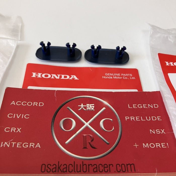 OEM Honda 00-09 S2000 Front License Plate Mounting Hole Plugs Caps Laguna Blue