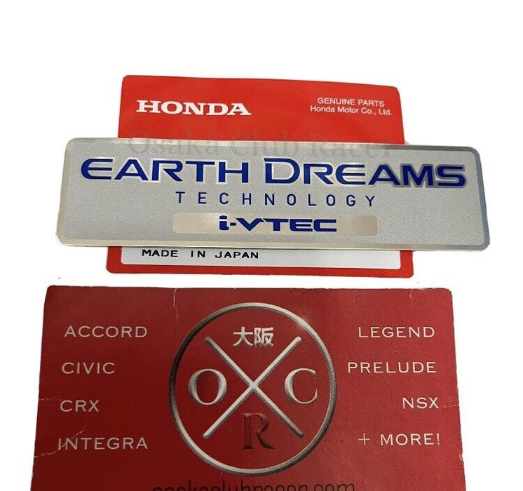 Genuine OEM 15-20 Honda Fit i-VTEC Intake Manifold Emblem Earth Dreams Badge GK5