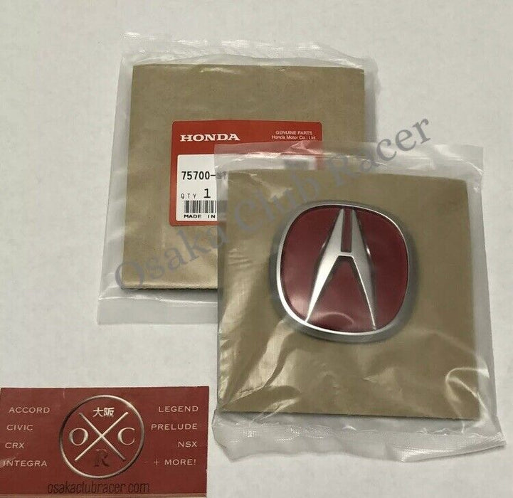 New OEM DC2 Acura Integra Type R Red Emblem Set Badges 97-01 98 00 Front & Rear