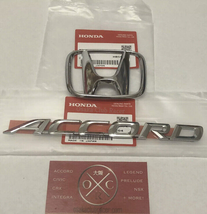 New OEM JDM CL7 Honda Accord Euro R Rear Emblem Set Badges CL9 04-08 Acura TSX