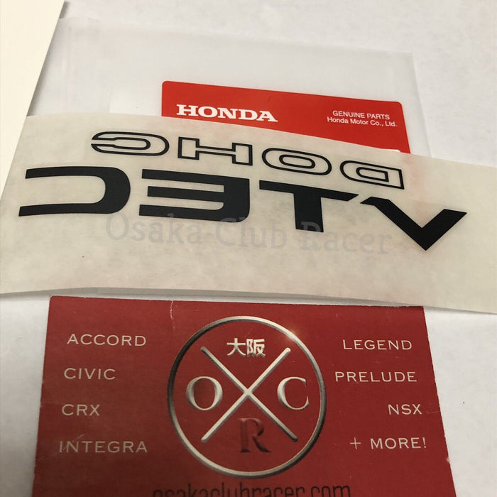 OEM 97-01 Honda Prelude Rear DOHC VTEC Decal Charcoal Gray 98 99 00 Sticker USDM