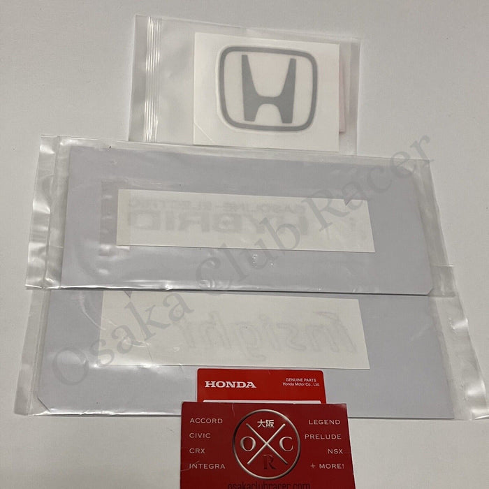 Genuine OEM Honda Insight Rear Decal Set ZE1 00-06 Rear Glass Stickers Logo New