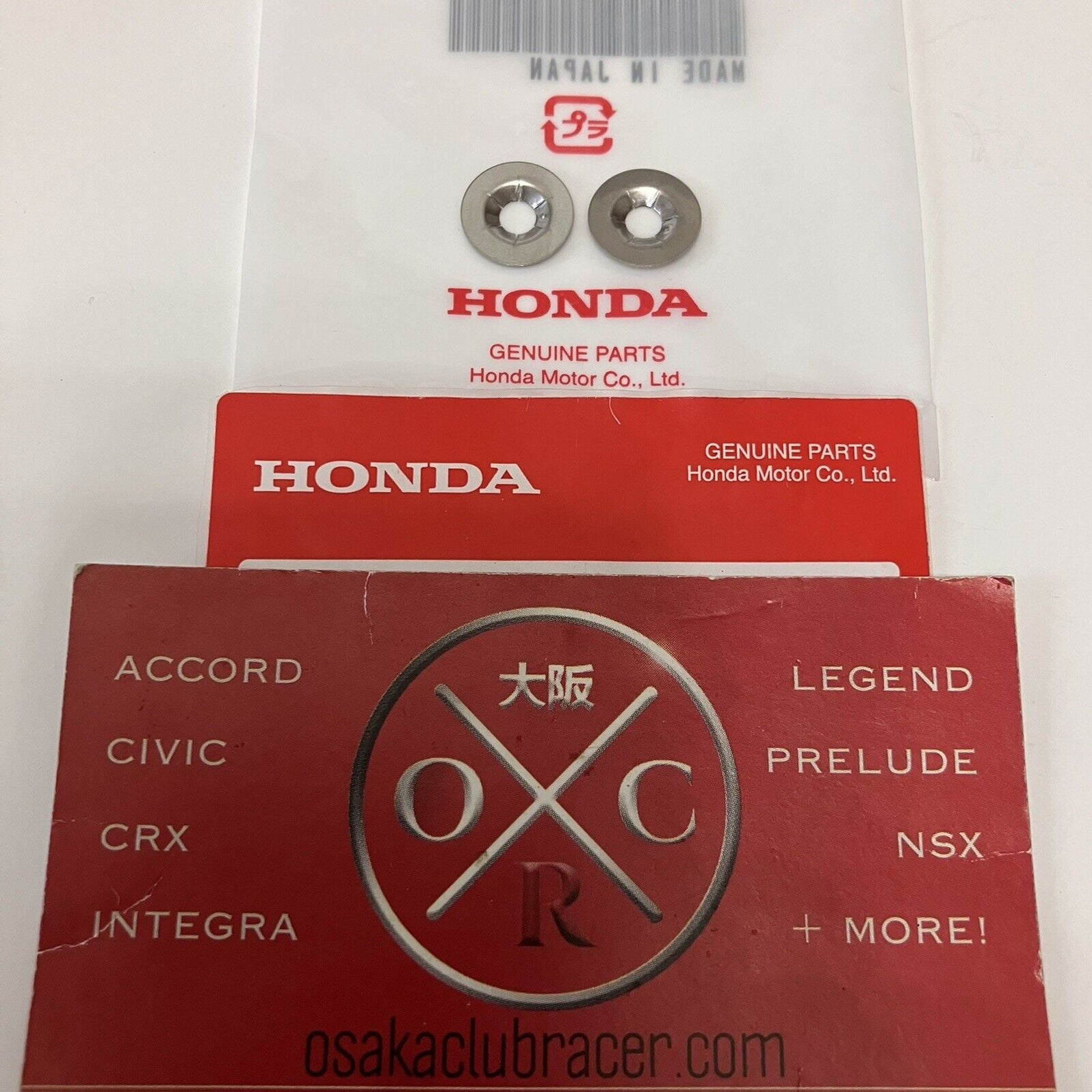 Genuine OEM Honda Emblem Push Nut Retainer Set 4MM NSX RSX Del Sol Int ...