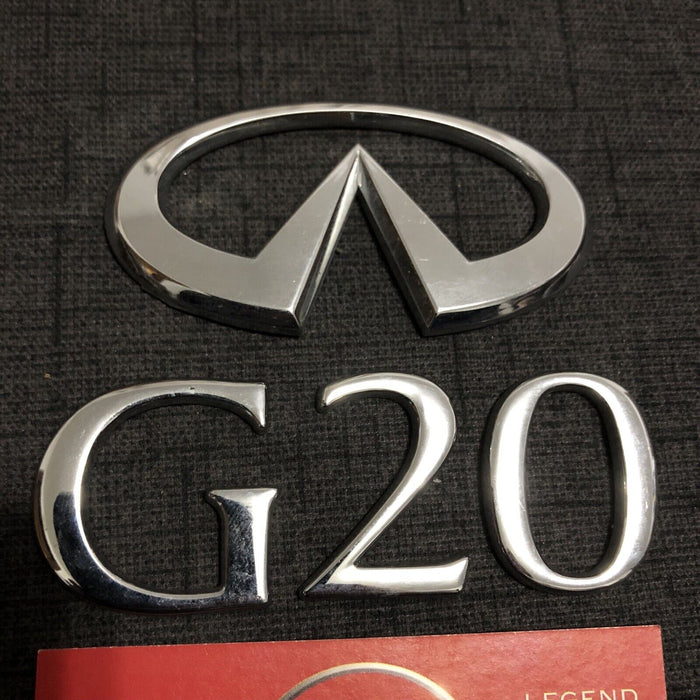 98-02 Infiniti G20 OEM Rear Emblem Badge P11 Primera 99 00 01 Camino Logo Rare