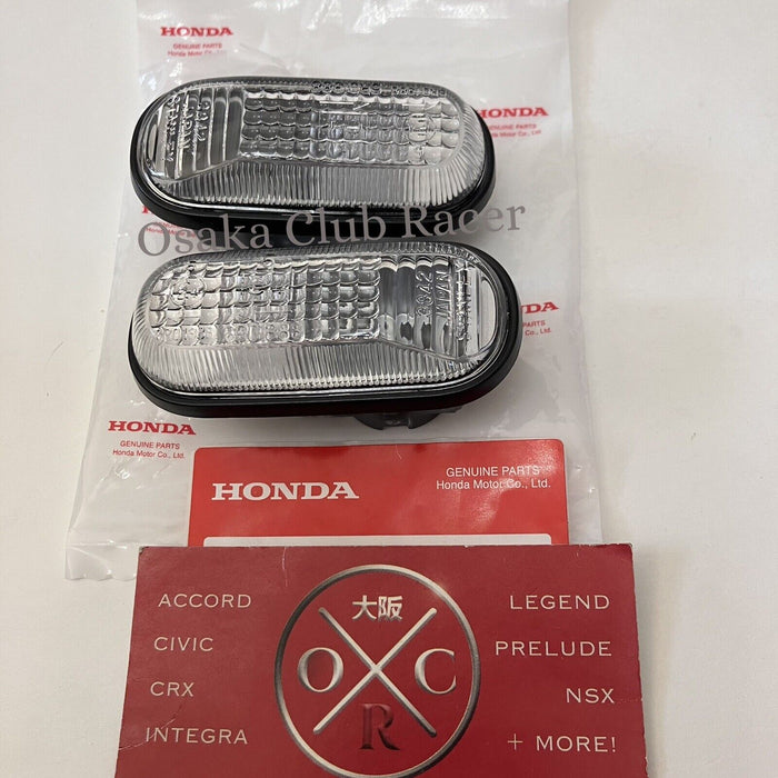 New OEM Honda S2000 CR Clear Side Marker Turn Signal Light Set JDM Genuine 00-09