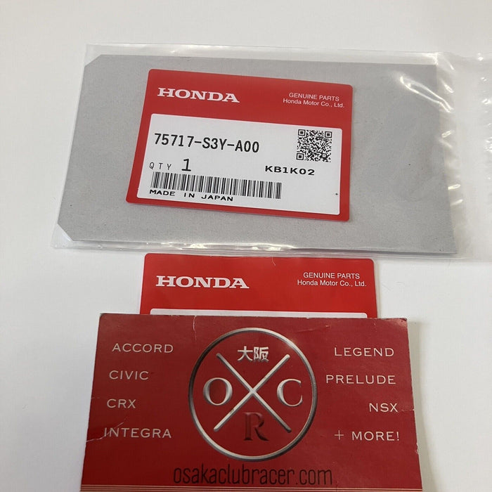 Genuine OEM Honda Insight ULEV Side Glass Decal ZE1 00-06 Sticker Logo New Rare Osaka Club Racer Osaka Clu