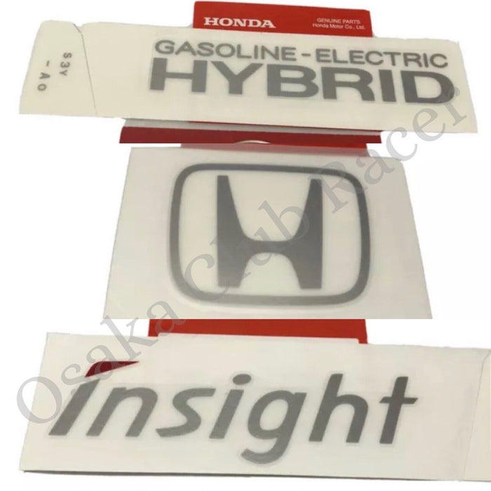 Genuine OEM Honda Insight Rear Decal Set ZE1 00-06 Rear Glass Stickers Logo New