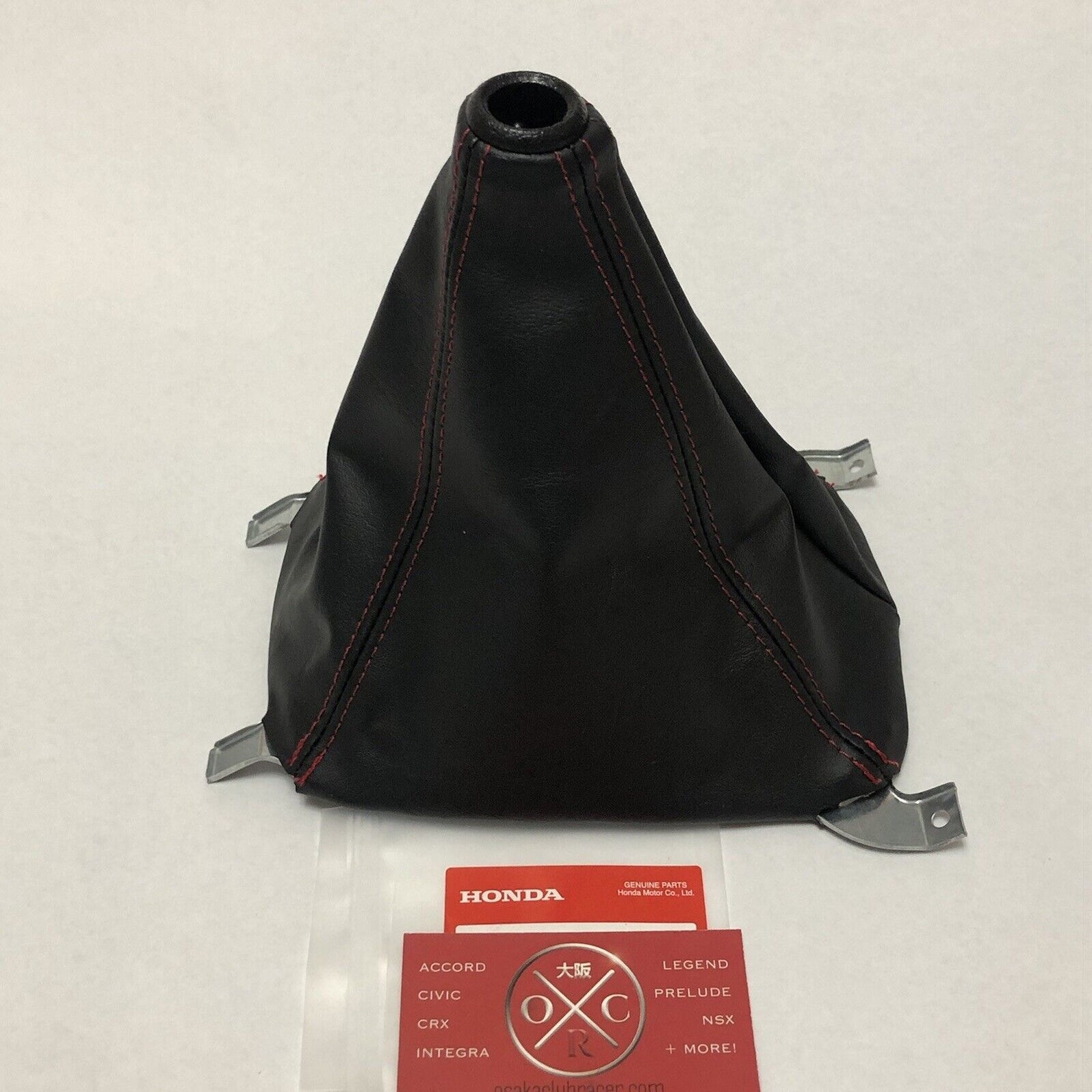 New OEM EK9 Honda Civic Type R Shift Boot Black Red Stitch 96-00 EK JD ...