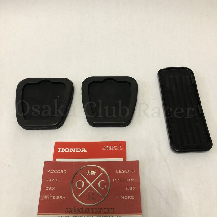 New Genuine OEM 84-87 Honda Civic CRX Pedal Pad Covers Set 5MT DX Si HF 85 86