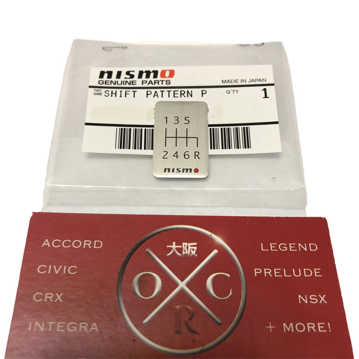 Genuine OEM Nismo Six Speed Shifter Plate Emblem Badge Shift Logo Patt ...