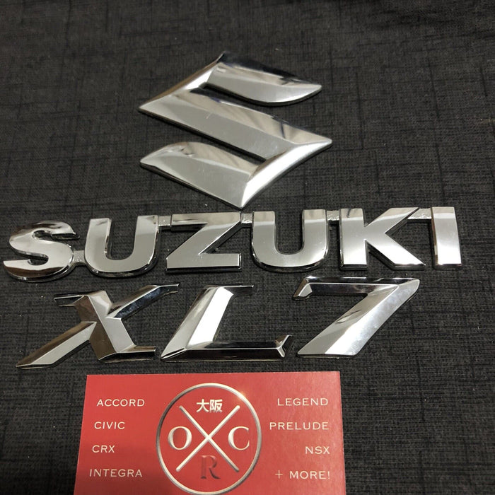 07-09 Suzuki XL7 OEM Emblems Rear Badges Genuine Logo 2008 USDM