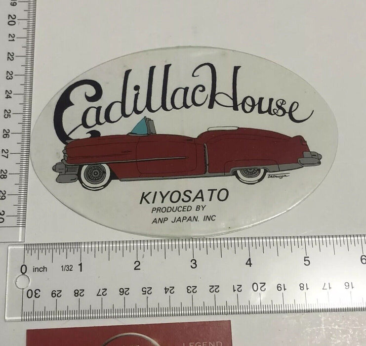 Vintage Cadillac House Sticker Japanese Decal Lowrider Kiyosato JDM ANP Japan