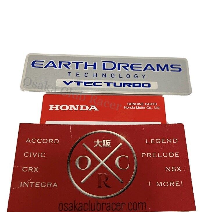 Genuine Honda OEM Earth Dreams Engine Emblem Badge For 2017-2021 Civic Type R Inlet Pipe