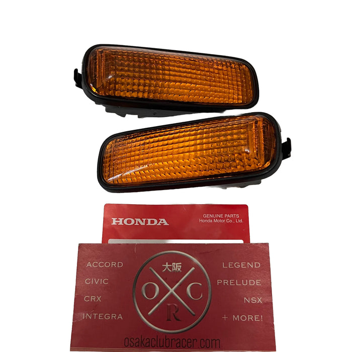 Genuine OEM EK9 Honda Civic Amber Side Marker Turn Signal Lights JDM 96-00 EK4