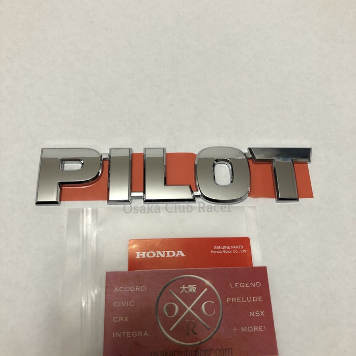 New Genuine OEM Honda Pilot Rear Emblem Nameplate Badge USDM 03-08 04 05 06 07