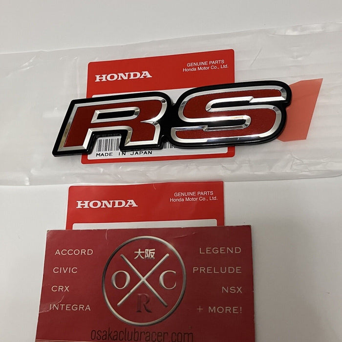 Genuine OEM 09-13 Honda Fit RS Rear Emblem Badge JDM 2010 11 12 Jazz GE8 New