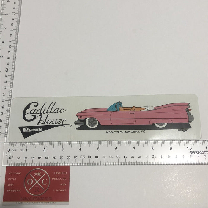 Vintage Cadillac House Sticker Japanese Decal Lowrider Kiyosato JDM ANP Japan