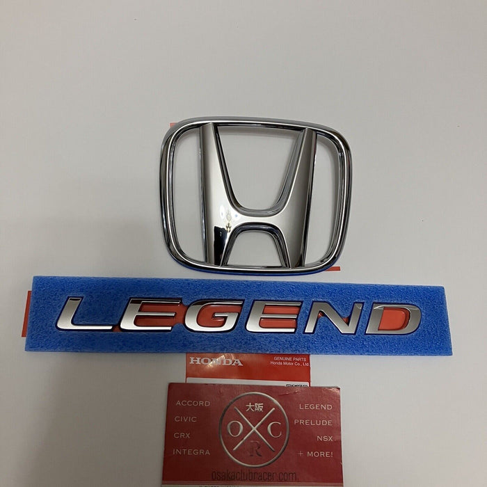 Genuine OEM KC2 Honda Legend Rear Emblem Set JDM Badges 14-20 Acura RLX 15 16 17