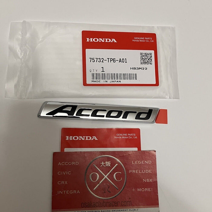 Genuine OEM 10-11 Honda Accord Crosstour Rear Emblem Badge 2010 75732-TP6-A01 OE