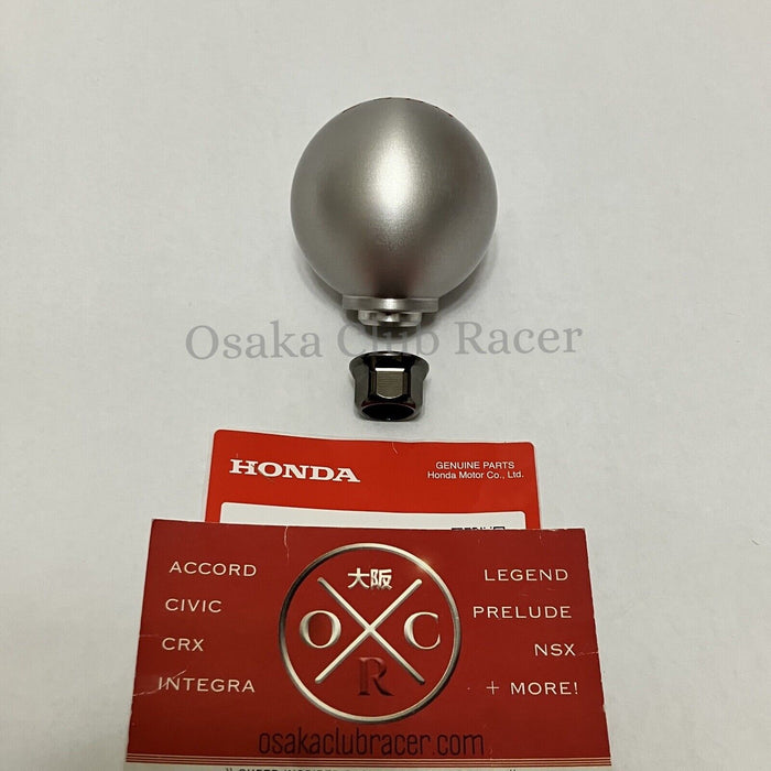 New Genuine OEM FD2 Honda Civic Type R Aluminum Shift Knob & Nut 06-11 6MT JDM