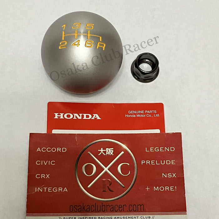 New Genuine OEM AP2 Honda S2000 CR Aluminum Shift Knob & Nut 08-09 6MT AP1 00-09