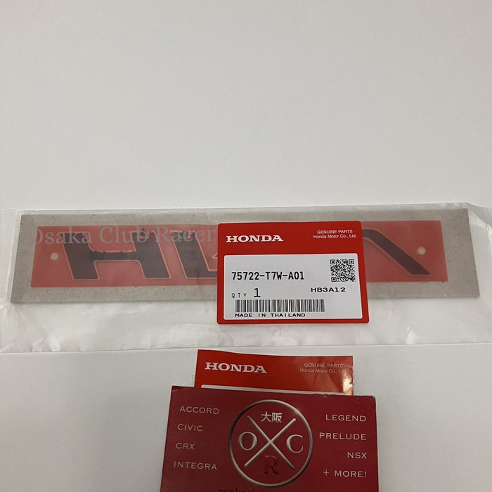 New Genuine OEM 16-21 Honda HR-V Rear Emblem Badge Chrome Logo 75722-T7W-A01 HRV