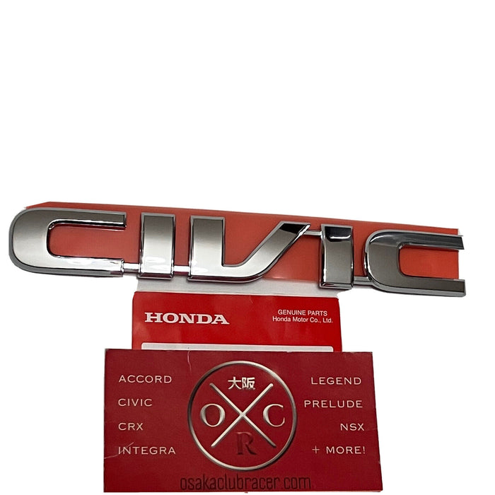 New OEM Honda Civic Hatchback Rear Emblem Badge JDM USDM 02-05 EP3 Si Type R 01