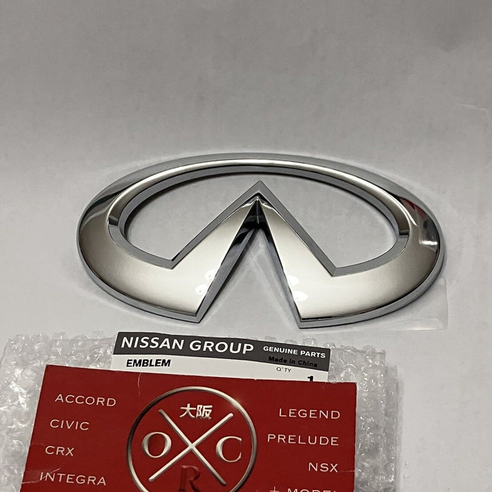 New Genuine OEM 14-19 Infiniti Q50 Rear Emblem Badge Logo 2015 16 17 18 US Ship