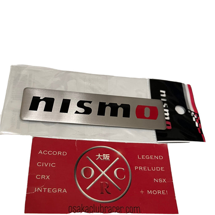 Genuine OEM NISMO Emblem Badge Dash Rear Side JDM 350Z 370Z GT-R Juke New Silver