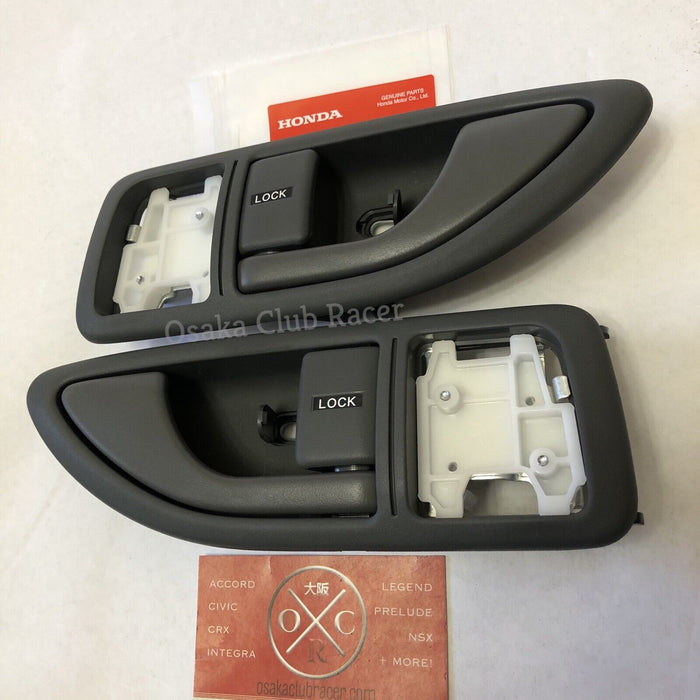 New OEM 93-95 Honda del Sol Interior Door Handle Set Left & Right EG2 USDM Gray