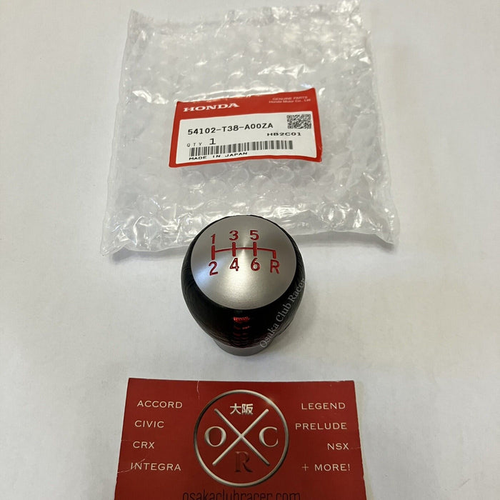 New Genuine OEM 2022+ Honda Civic Si Aluminum / Leather Shift Knob 6MT Weighted