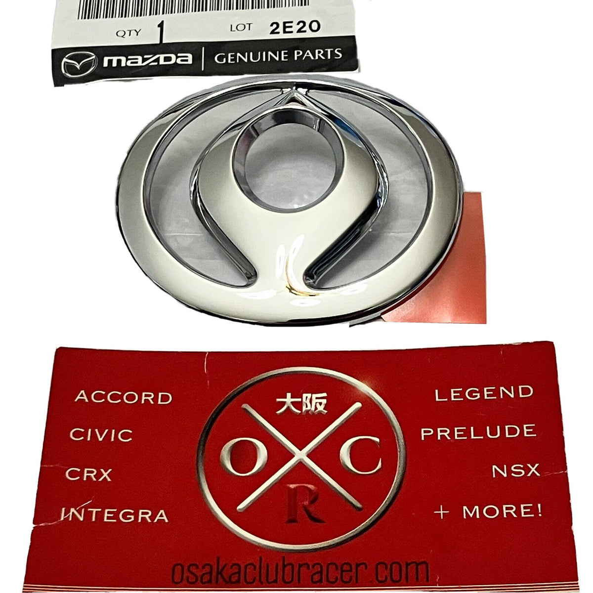 Badge Emblème Arrière Chromé Mazda Original - Pour Roadster MX-5 Miata NC (2005-2015)