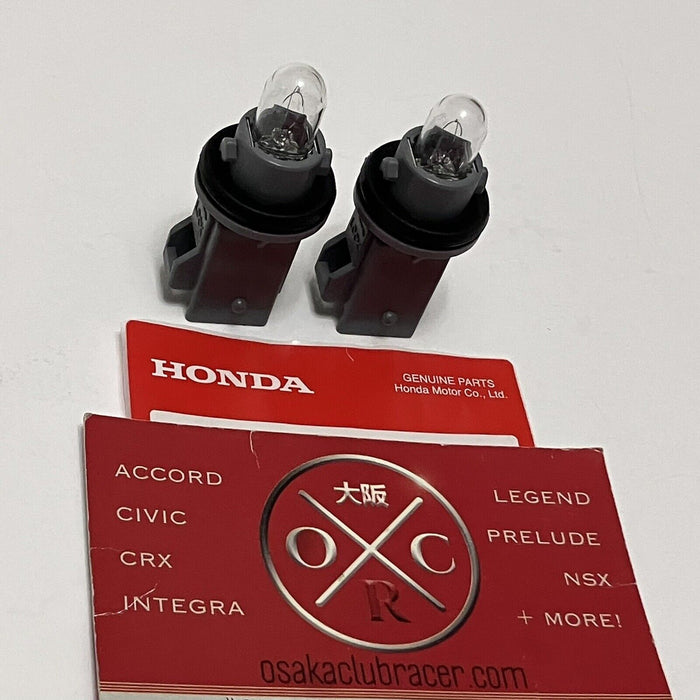 GENUINE OEM Honda S2000 Side Marker Socket & CLEAR Bulb Set Of 2 00-09 USDM JDM