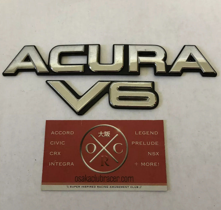 86-90 Acura Legend OEM Rear Emblems Badges 87 88 89 KA1 Sedan Honda 1G Rare