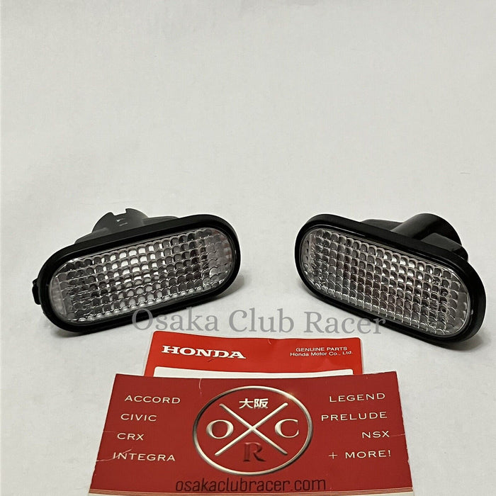 New OEM DC2 Honda Integra Clear Side Marker Turn Signals JDM Genuine Acura 94-01