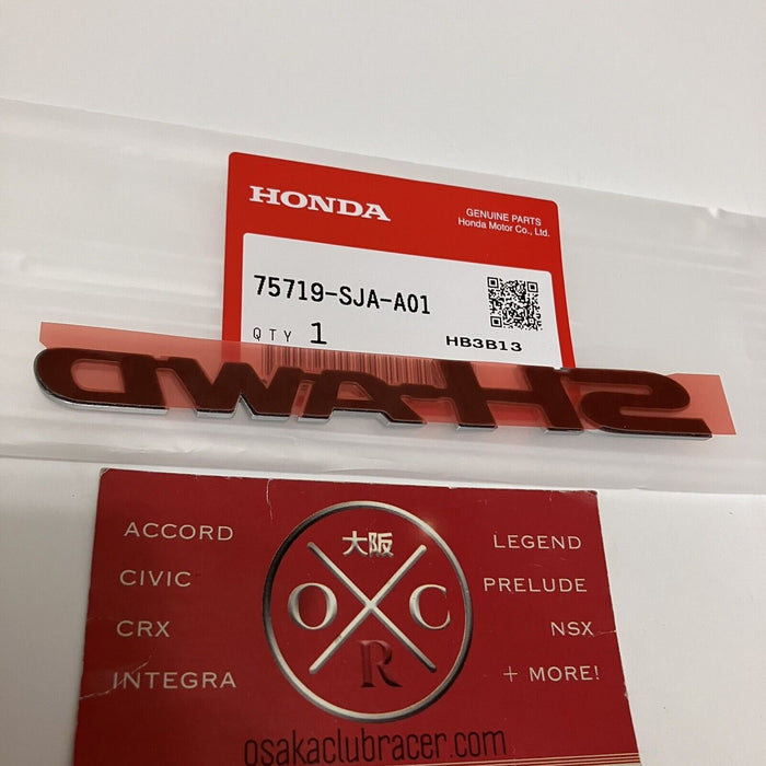 New OEM Acura SH-AWD Rear Emblem Genuine 05-12 RL 09-13 TL ZDX RDX MDX 15-17 TLX