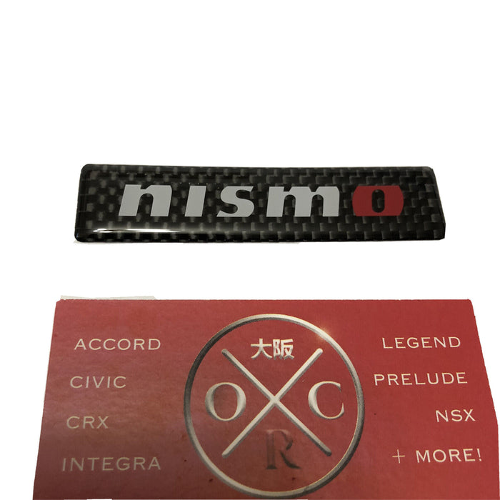 Genuine OEM Nismo Badge Carbon Fender Dash Rear Emblem JDM 350Z 370Z GT-R Juke