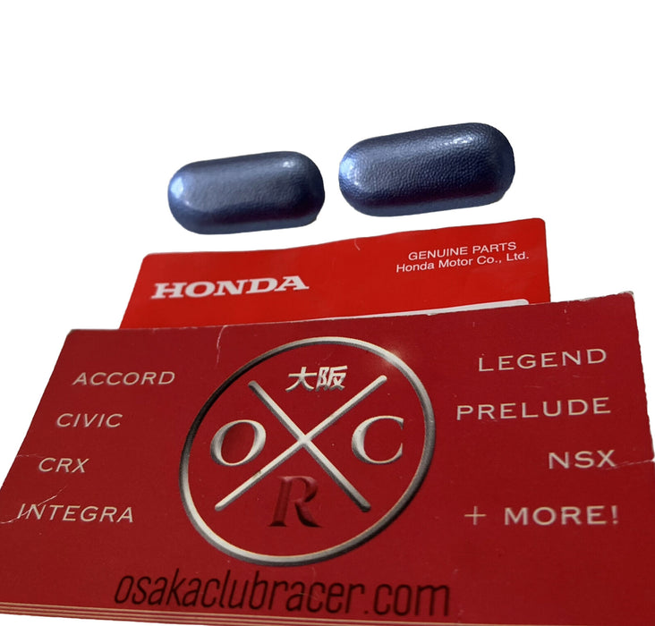 OEM Honda 00-09 S2000 Front License Plate Mounting Hole PLUGS Caps Suzuka Blue