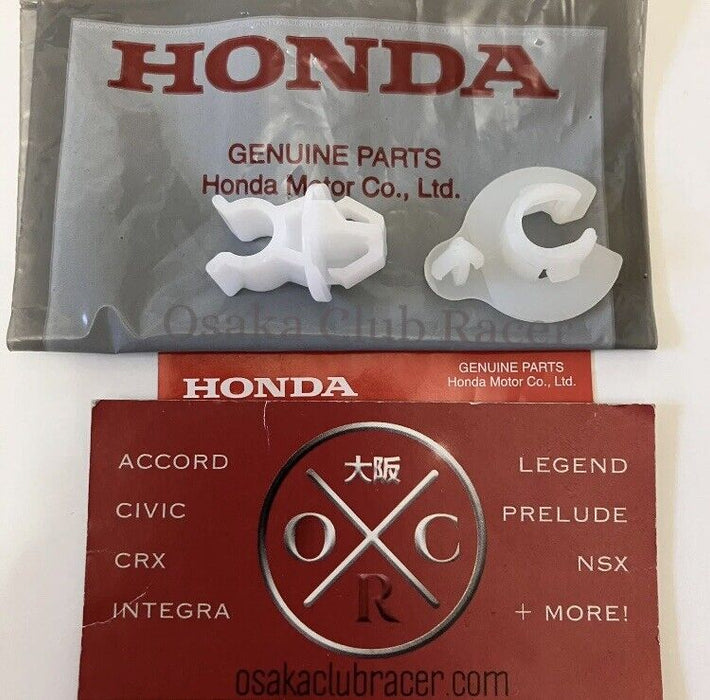 Genuine OEM 92-96 Honda Prelude Hood Prop Rod Catch Clip & Holder Grommet New BB