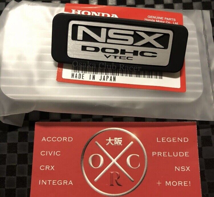 New Genuine OEM Acura NSX Armrest Emblem Honda NA1 91 92 93 91-05 Center Console