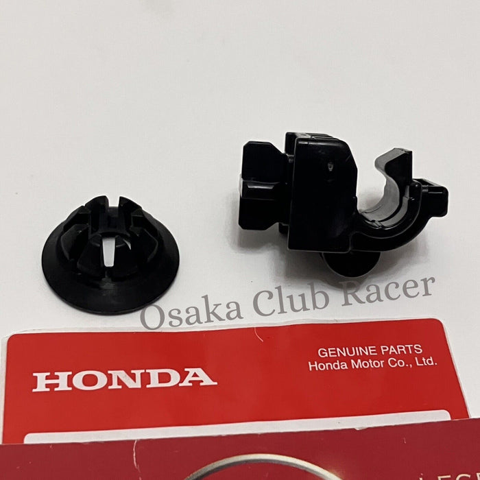 New Genuine OEM 98-02 Honda Accord Hood Prop Rod Holder Clip Grommet Set 99 00