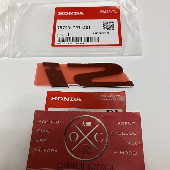 Genuine OEM 2013-15 Honda Civic Si SEDAN Rear Emblem Badge FB6 75723-TR7-A01 NEW