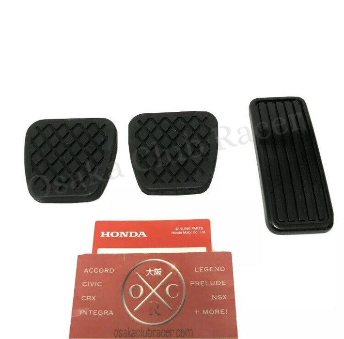 New Genuine OEM 84-87 Honda Civic CRX Pedal Pad Covers Set 5MT DX Si HF 85 86