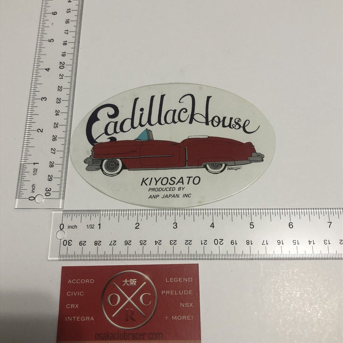 Vintage Cadillac House Sticker Japanese Decal Lowrider Kiyosato JDM ANP Japan