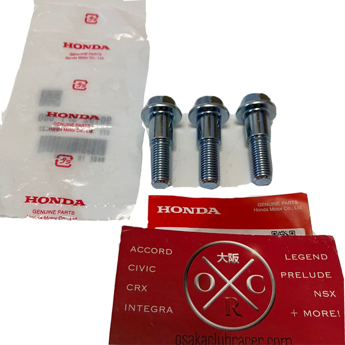 Genuine OEM Honda Intermediate Half Shaft Bolt Set of 3 10x1.25 Hex Bolts New OE