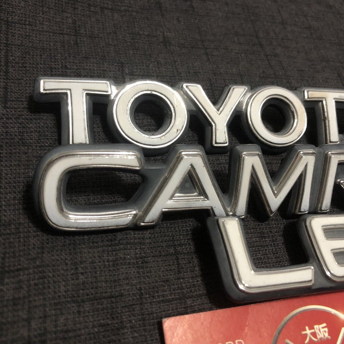 Toyota Camry LE OEM Emblems Rear Badges USDM 87-91 88 89 90 V20 Rare Vintage