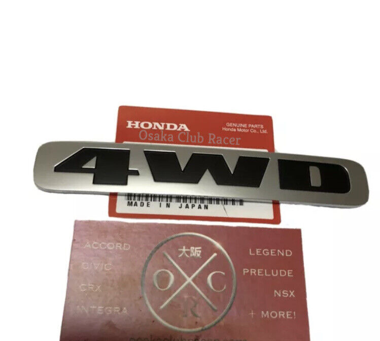 New Genuine OEM Honda Pilot Rear 4WD Emblem Badge USDM 06-08 03 04 05 07 03-08