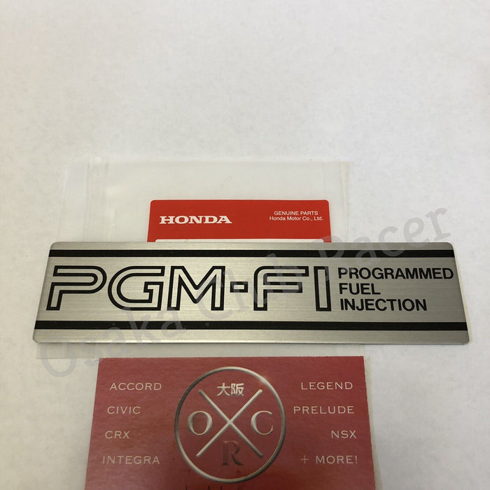 NEW OEM 92-96 Honda Prelude S PGM-FI Intake Manifold Emblem NON-VTEC 93 94 95